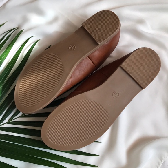 NWT Lissa Asymmetrical Slide Sandals-cognac - Picture 3 of 3